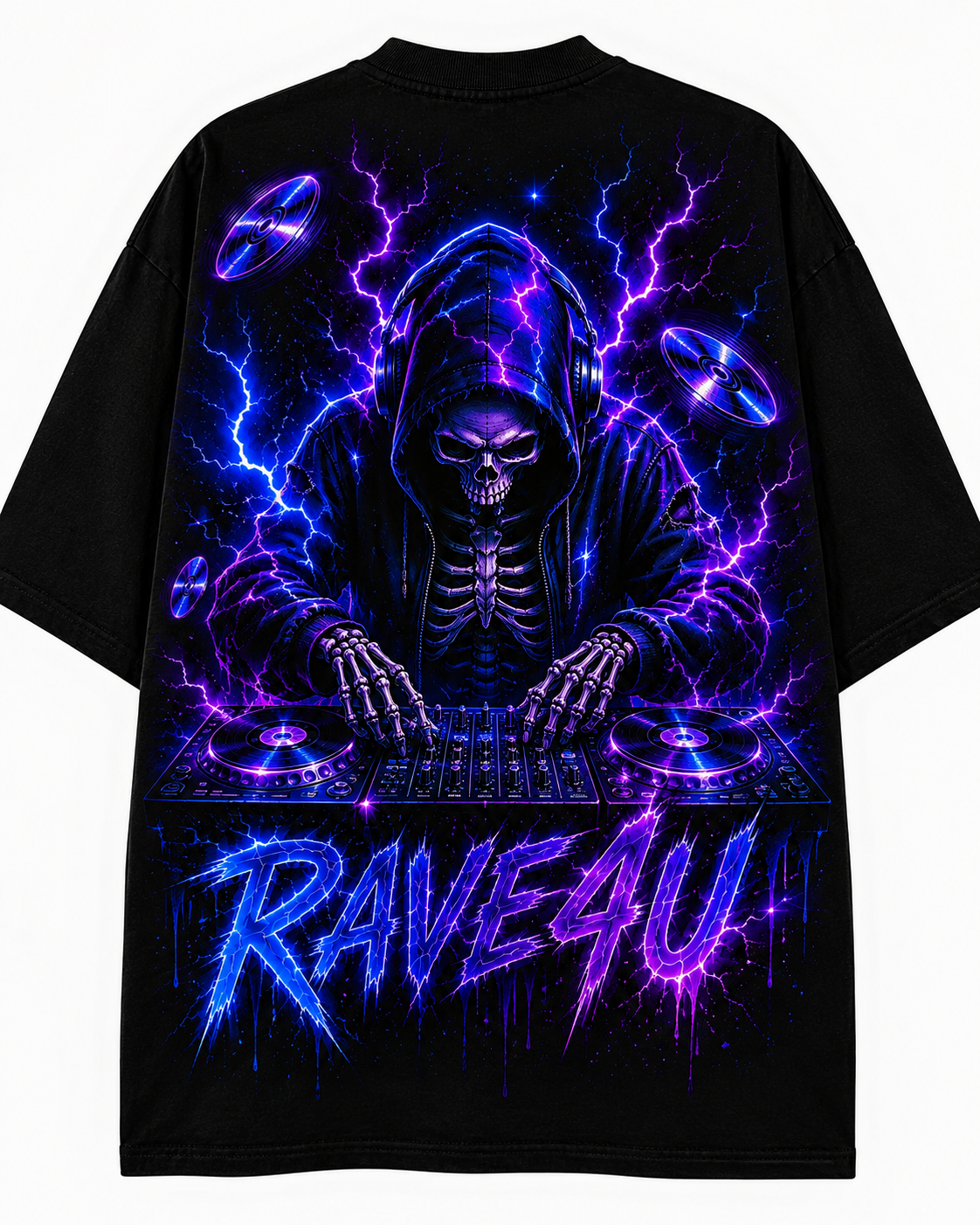 RAVE4U Slicer tee — back print